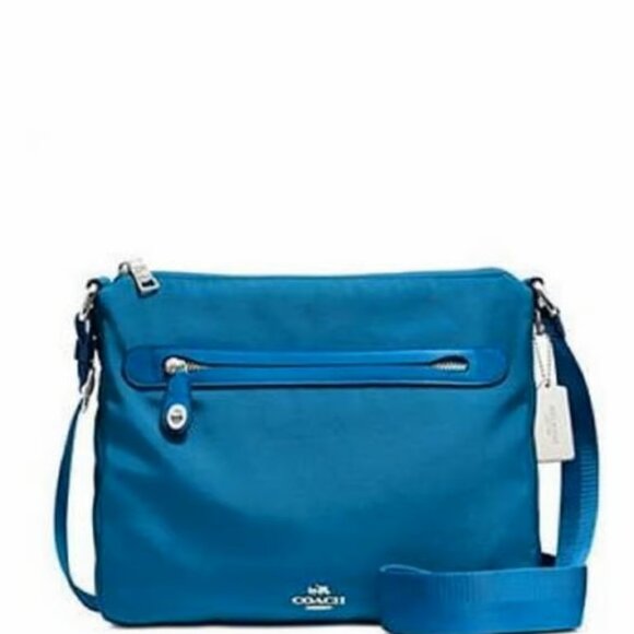 Coach Handbags - Coach Teal Messenger Bag